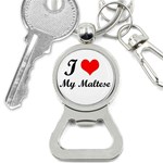 I Love My Maltese Bottle Opener Key Chain