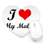 I Love My Maltese Mousepad (Heart)