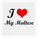 I Love My Maltese Glasses Cloth (Medium)