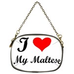 I Love My Maltese Chain Purse (Two Sides)