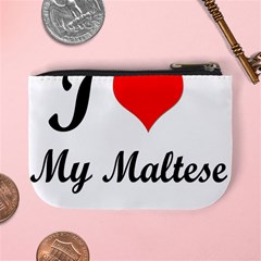 I Love My Maltese Mini Coin Purse from ArtsNow.com Back