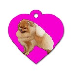 Pomeranian Dog Gifts BP Dog Tag Heart (One Side)