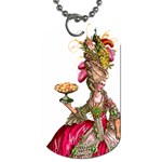 Marie Antoinette Peacock n Cupcakes Dog Tag (Two Sides)