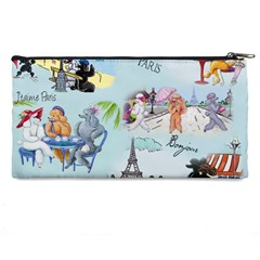 Poodles in Paris Pencil Case from ArtsNow.com Back