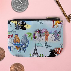 Poodles in Paris Mini Coin Purse from ArtsNow.com Back