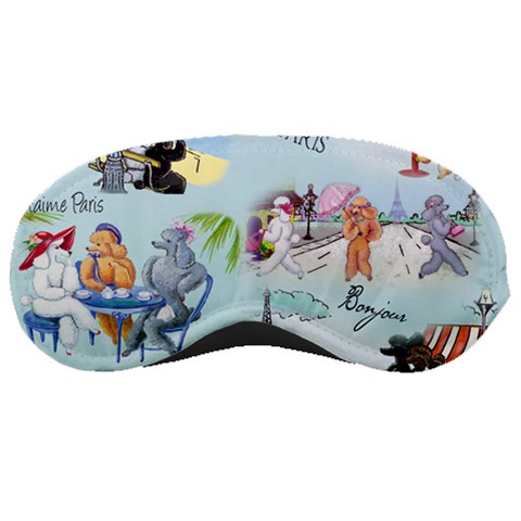 Poodles in Paris Sleeping Mask from ArtsNow.com Front