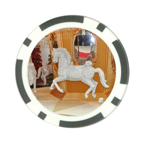 White Horse Poker Chip Card Guard (10 pack) from ArtsNow.com Front