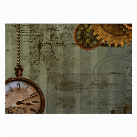 Steampunk Time Machine Vintage Art Glasses Cloth (Large) from ArtsNow.com Front