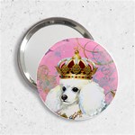 White Poodle Princess 2.25  Handbag Mirror