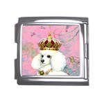 White Poodle Princess Mega Link Italian Charm (18mm)