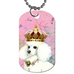 White Poodle Princess Dog Tag (One Side)