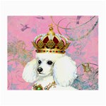 White Poodle Princess Glasses Cloth (Small)