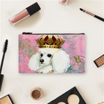 White Poodle Princess Cosmetic Bag (Small)