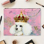 White Poodle Princess Cosmetic Bag (XL)