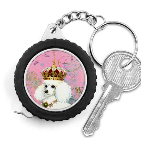 White Poodle Princess Measuring Tape from ArtsNow.com Front