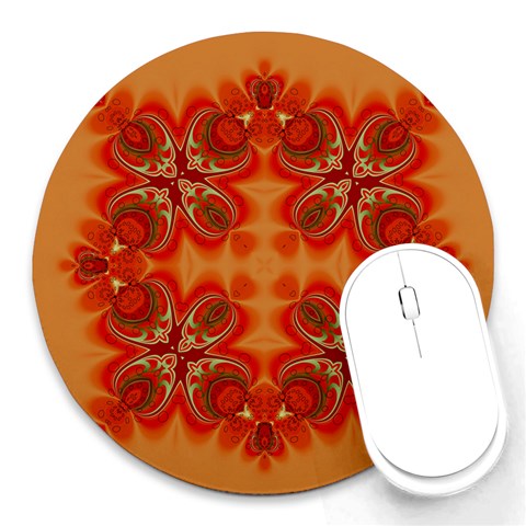 Kalaiscopes Star Round Mousepad from ArtsNow.com Front