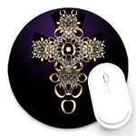 Gothica Cross Round Mousepad