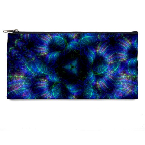 Fractal Blue Dreams Pencil Case from ArtsNow.com Front