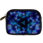 Fractal Blue Dreams Digital Camera Leather Case