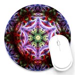 Fractalart PurWeb Round Mousepad