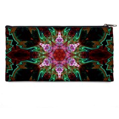 Fractal Pink Star Pencil Case from ArtsNow.com Back