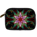 Fractal Pink Star Digital Camera Leather Case
