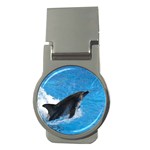 Swimming Dolphin Money Clip (Round)