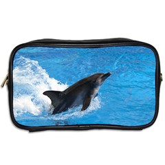 Swimming Dolphin Toiletries Bag (Two Sides) from ArtsNow.com Back