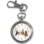 Travelling Yorkies in Paris Key Chain Watch