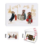 Travelling Yorkies in Paris Playing Cards Single Design