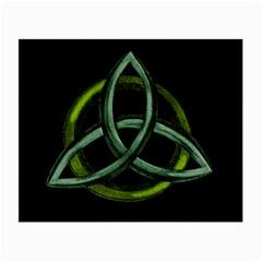 Triquetra/Green Glasses Cloth (Small, Two Sides) from ArtsNow.com Back