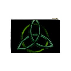 Triquetra/Green Cosmetic Bag (Medium) from ArtsNow.com Back
