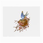 Bluebird and Nest Glasses Cloth (Small)