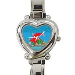 Red Hammie Fish Heart Italian Charm Watch