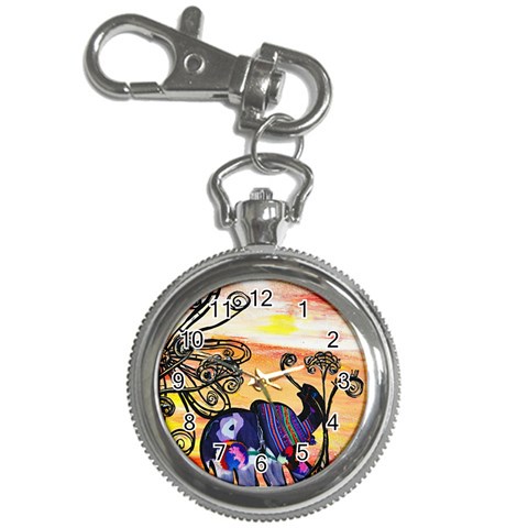 Indian Elephants Key Chain Watch from ArtsNow.com Front