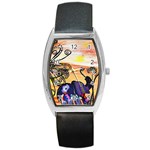 Indian Elephants Barrel Style Metal Watch