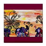 Indian Elephants Face Towel