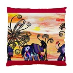 Indian Elephants Cushion Case (One Side)