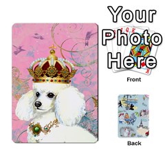 Queen Poodle Trading Cards Playing Cards 54 Designs from ArtsNow.com Front - ClubQ