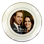 Prince William And Kate Middleton Porcelain Plate