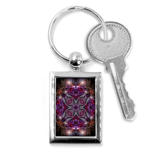 Fractal Art #911 Key Chain (Rectangle) from ArtsNow.com Front
