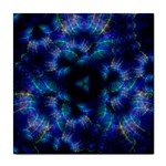 Fractal Blue Dreams Tile Coaster