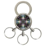 Fractal Kroz 3-Ring Key Chain