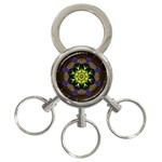 Fractal Art: May011-003 3-Ring Key Chain