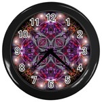 Fractal Art #911 Wall Clock (Black)
