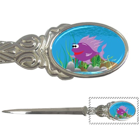 Purple Coolee Fish Letter Opener from ArtsNow.com Front