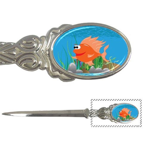 Orange Coolee Fish Letter Opener from ArtsNow.com Front