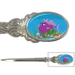 Purple Grumpy Fish Letter Opener