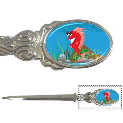 Red Happy Fish Letter Opener from ArtsNow.com Front