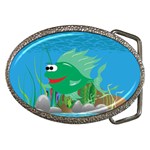 Green Coolee Fish Belt Buckle